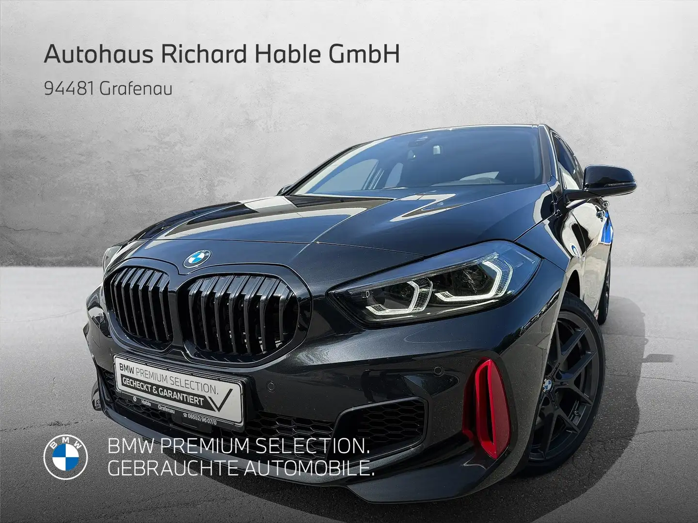 BMW 128 ti Hatch Noir - 1