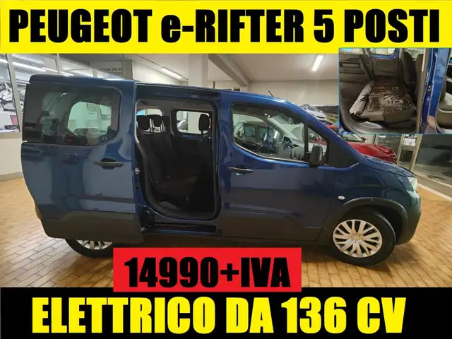 Peugeot e-Rifter 5 POSTI ELETTRICO A PIANALE UNICO