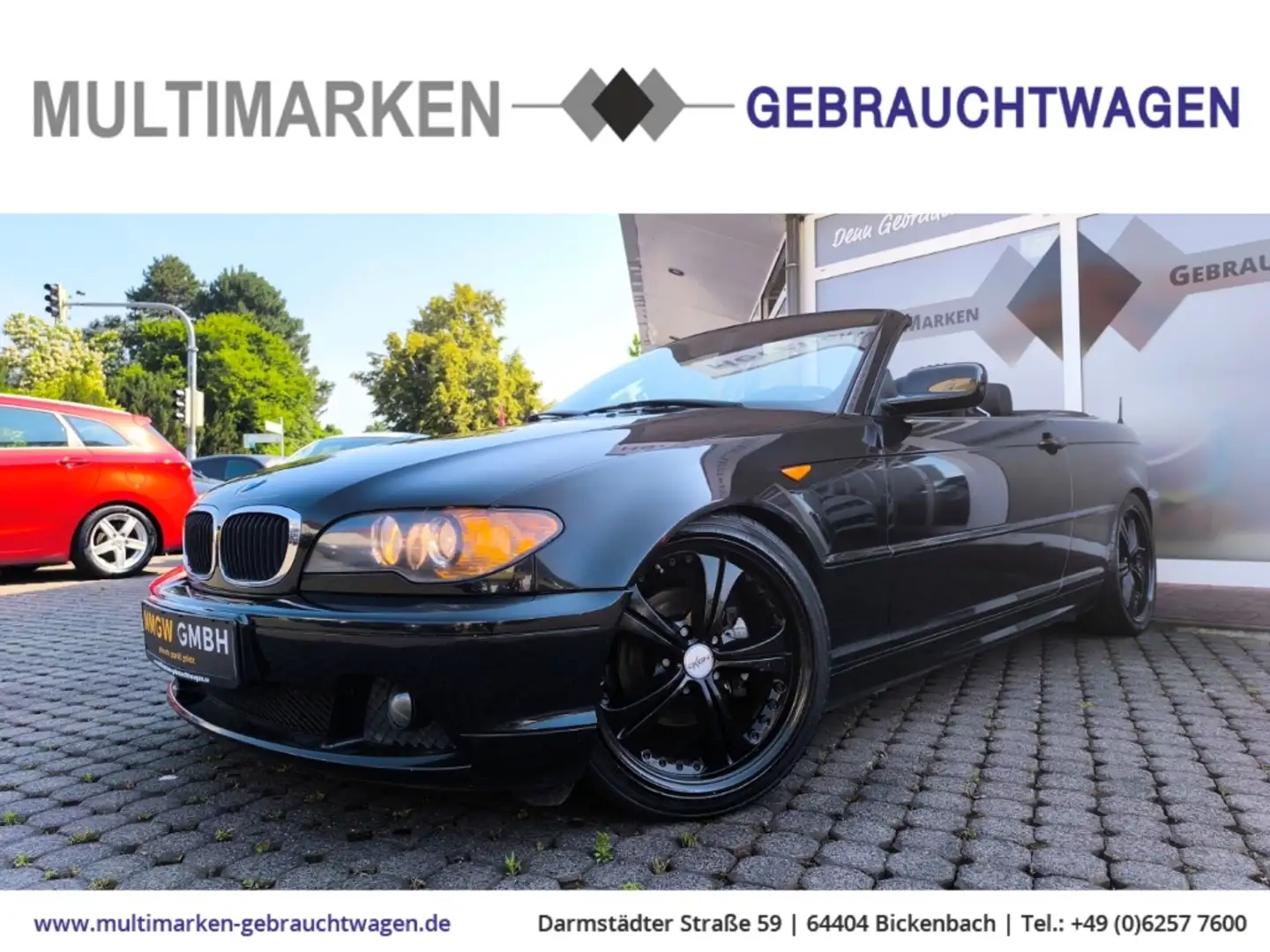 BMW 318 Ci Cabrio ElVerdeck/Leder/Klimaaut/eSitz/SHZ/Alu Schwarz - 1
