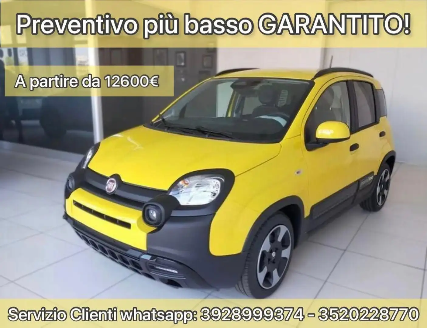 Fiat Panda Panda 1.0 FireFly S&S Hybrid Jaune - 1