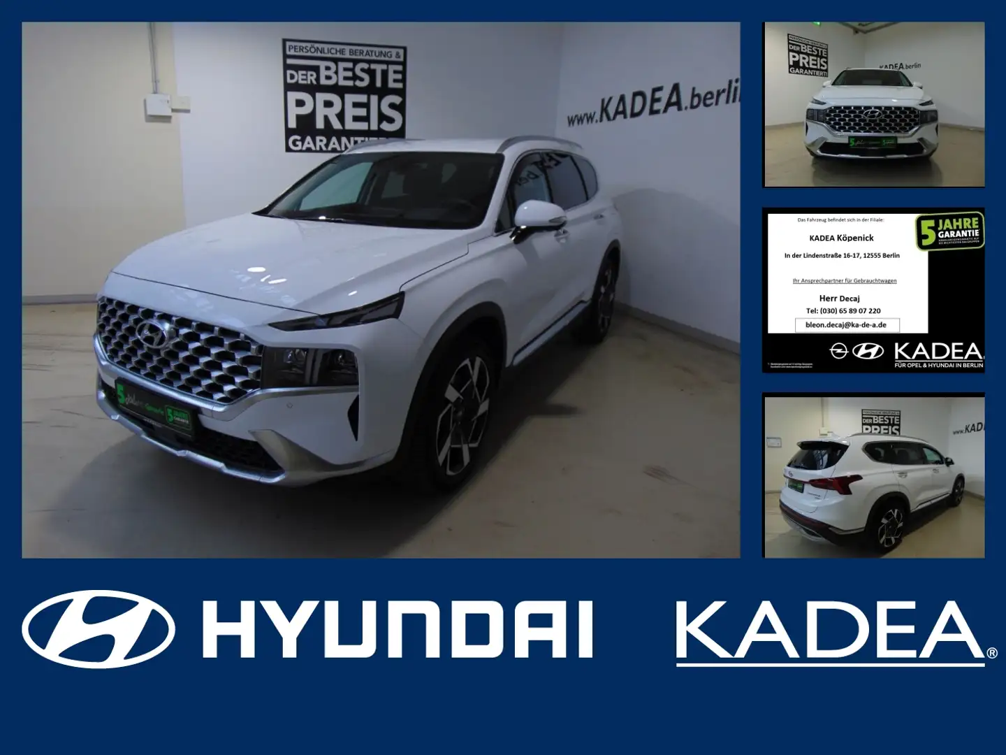 Hyundai SANTA FE 2.2 Navi,Standheizung,Keyless,Head-Up Weiß - 1