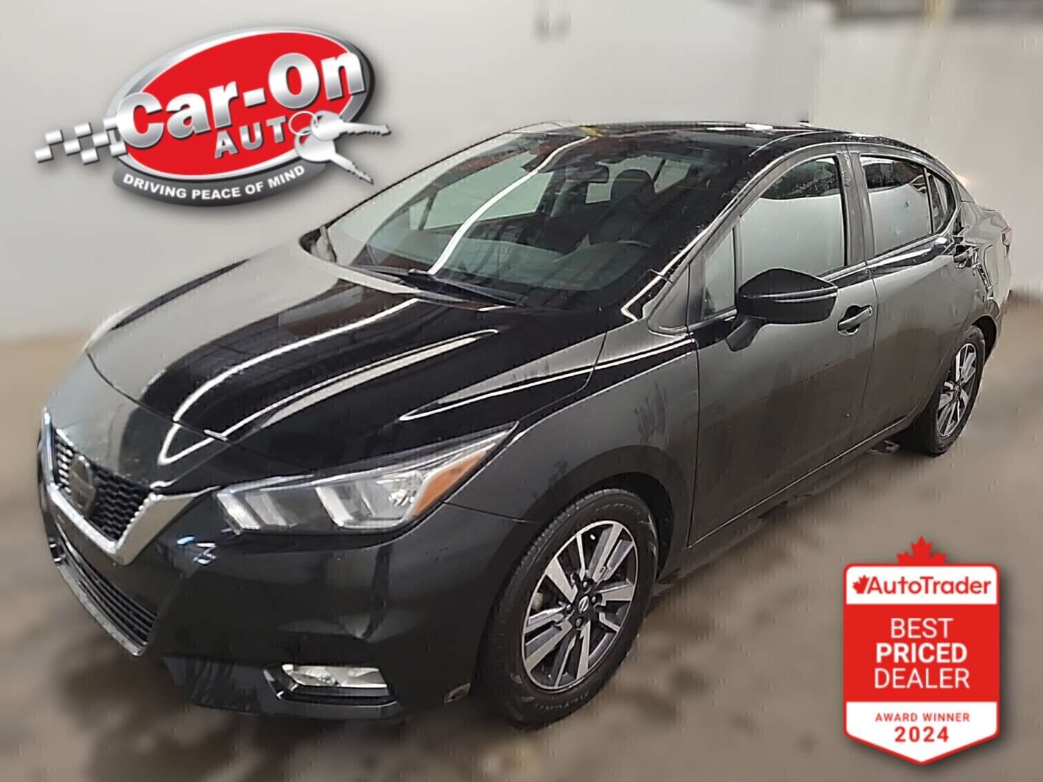 Black 2021 Nissan Versa Sedan Front-Wheel Drive Automatic