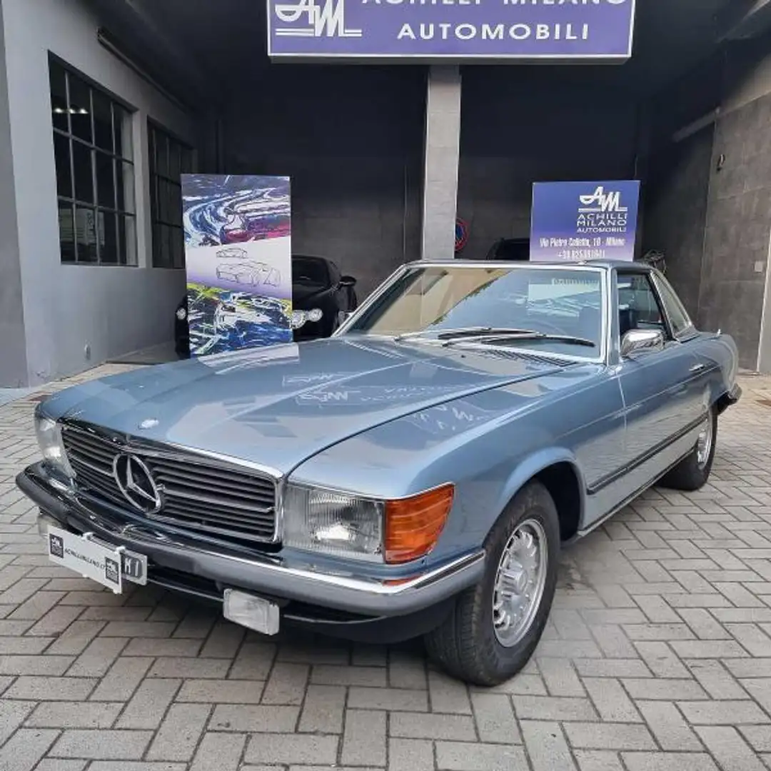 Mercedes-Benz SL 350 V8 ASI - ITALIANA-RESTAURATA- 2+2 Blu/Azzurro - 1