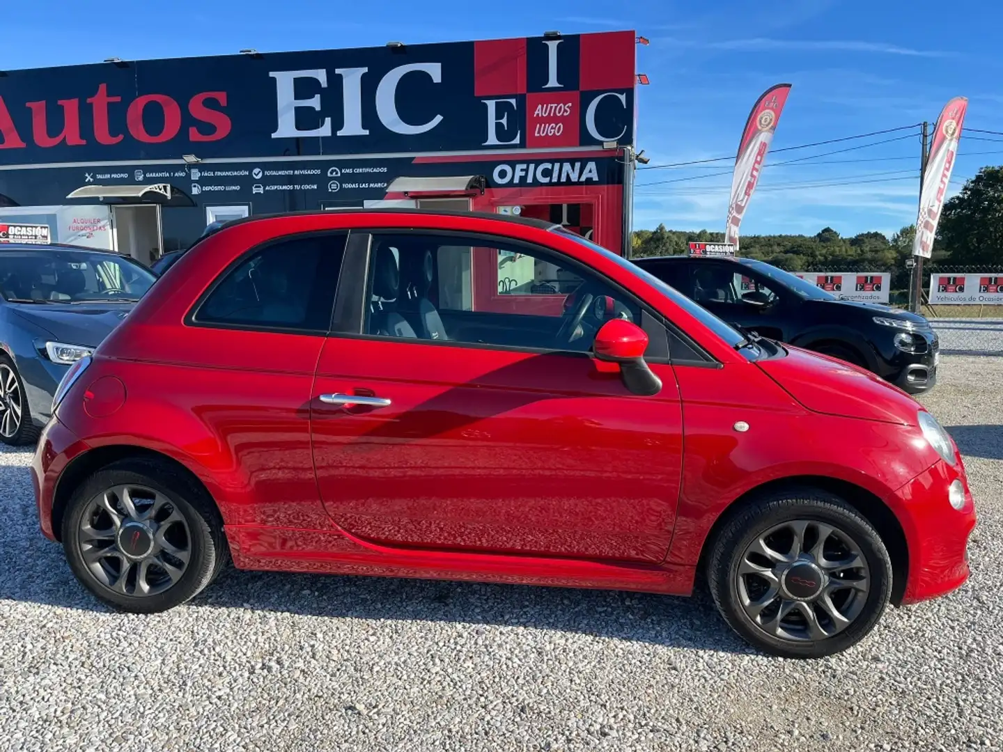 Fiat 500C 1.2 Lounge Rojo - 2
