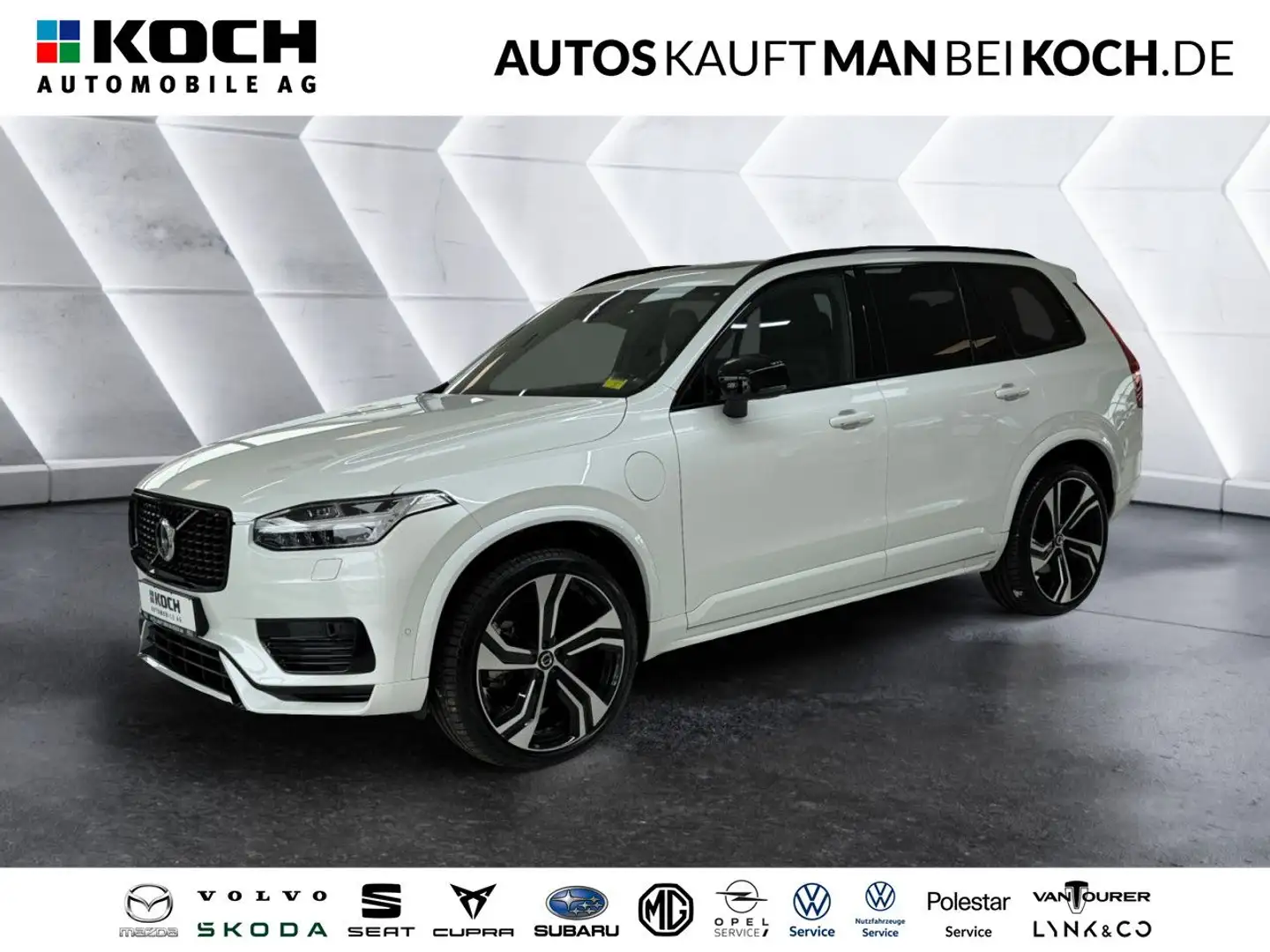 Volvo XC90 T8 Plug-In AWD Ultimate B/W BLIS 360° 22 Zoll Weiß - 1