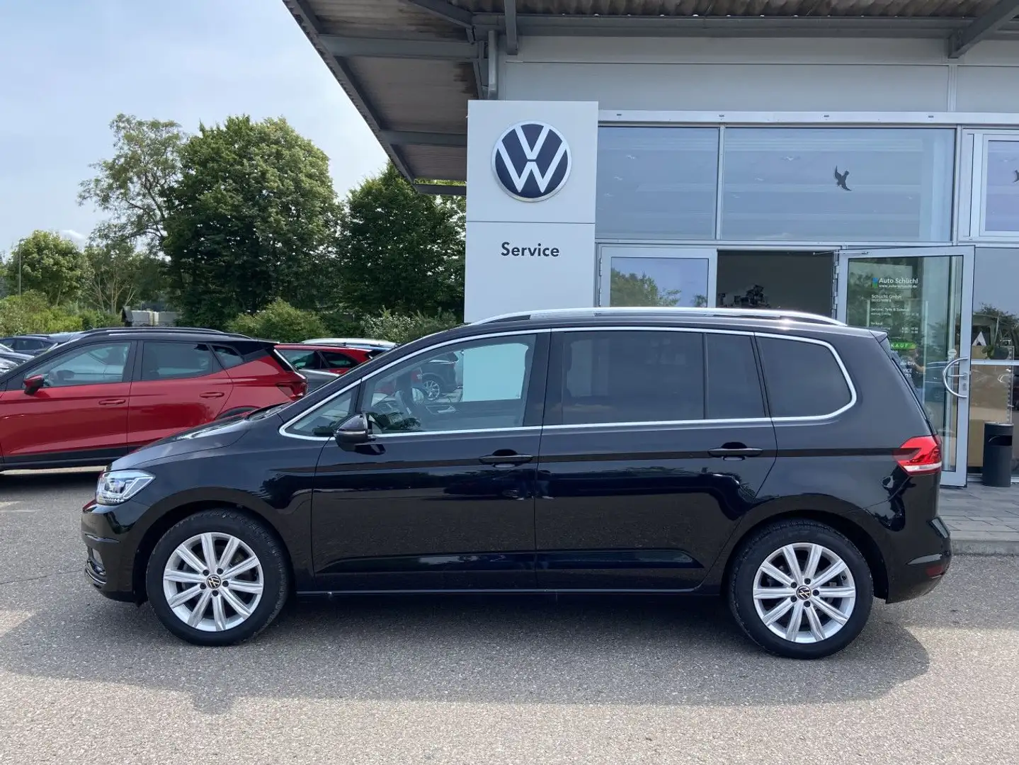 Volkswagen Touran 2.0 TDI DSG HIGHLINE 7-SITZER NAVI+LED+AH Schwarz - 2
