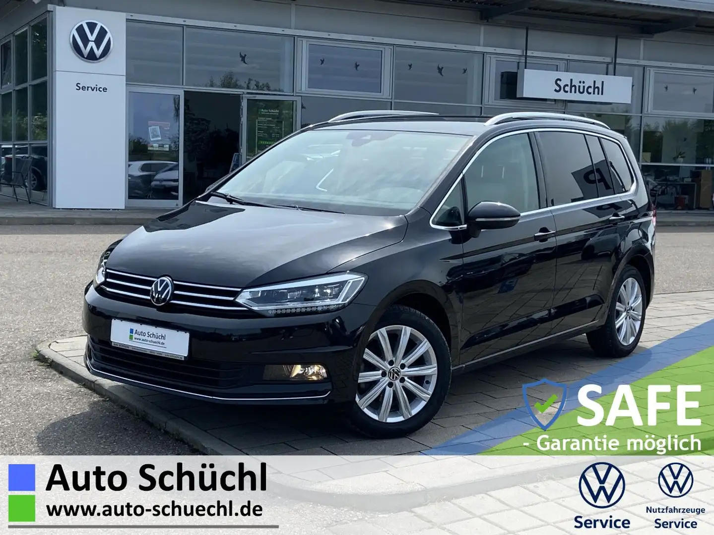 Volkswagen Touran 2.0 TDI DSG HIGHLINE 7-SITZER NAVI+LED+AH Schwarz - 1