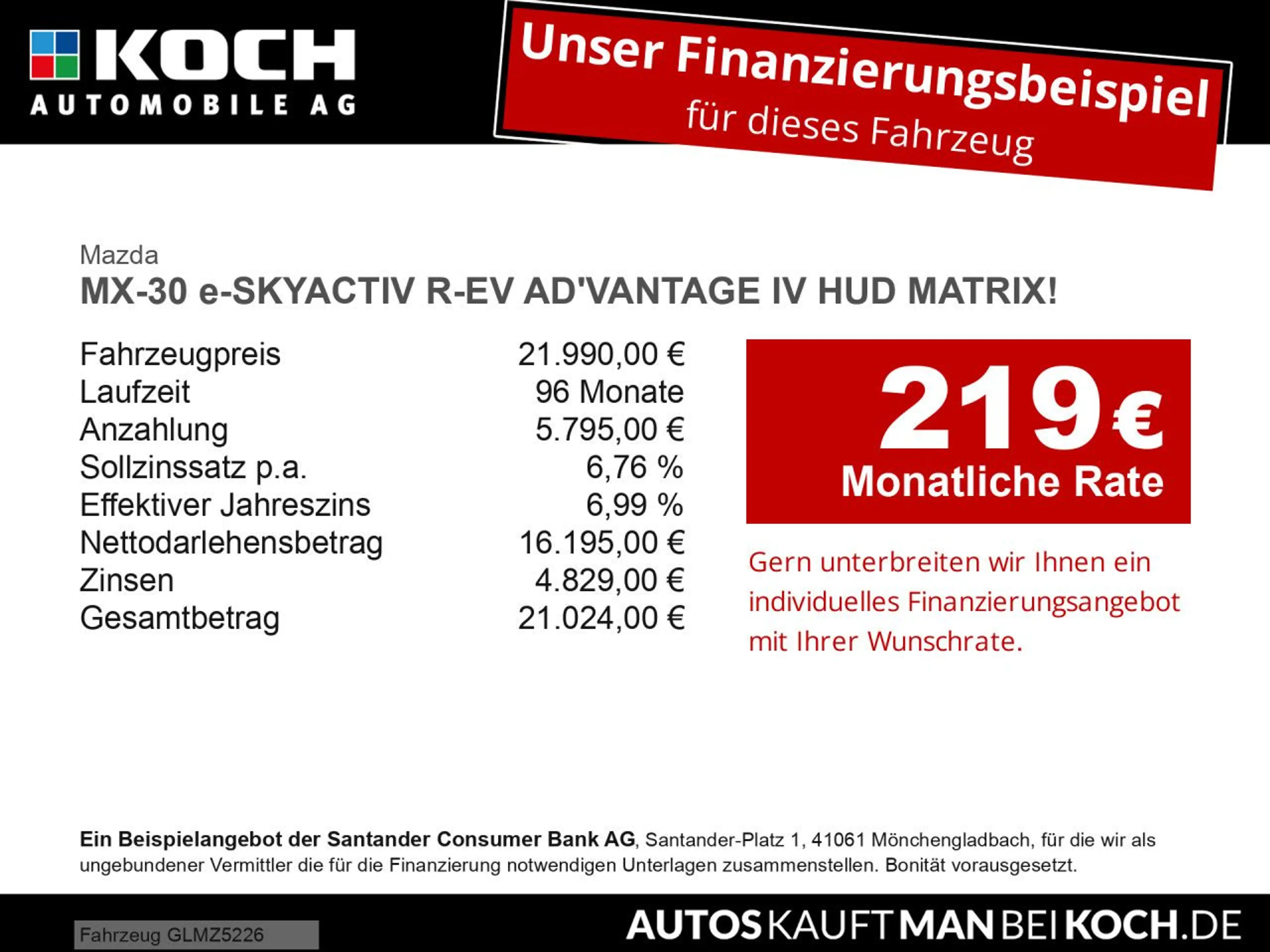 Mazda MX-30 e-SKYACTIV R-EV AD'VANTAGE IV HUD MATRIX! — photo 2