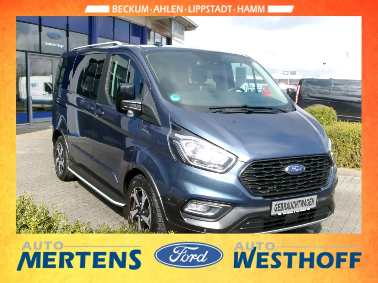 Ford Tourneo Custom 320 L1 Active Mild Hybrid ACC 4Season Navi Blau - 2