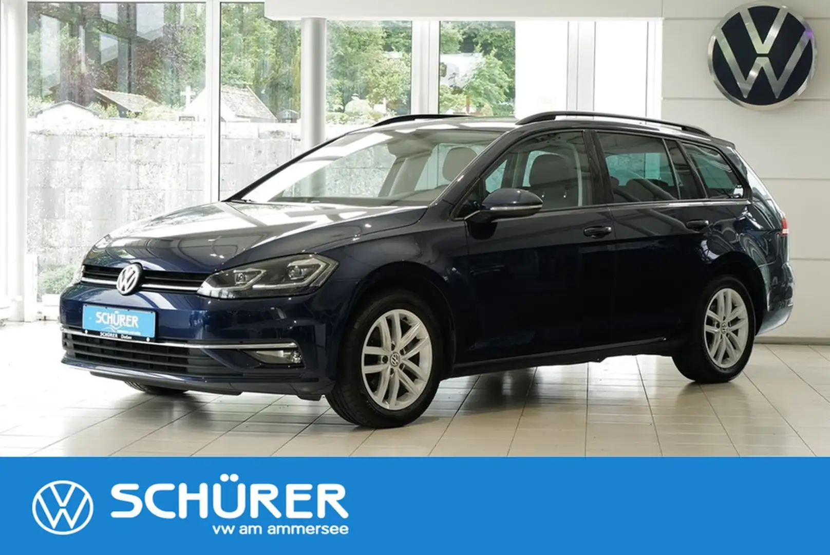 Volkswagen Golf VII Variant 1.4TSI Comfortline Led AHK Pano Nav... Bleu - 1