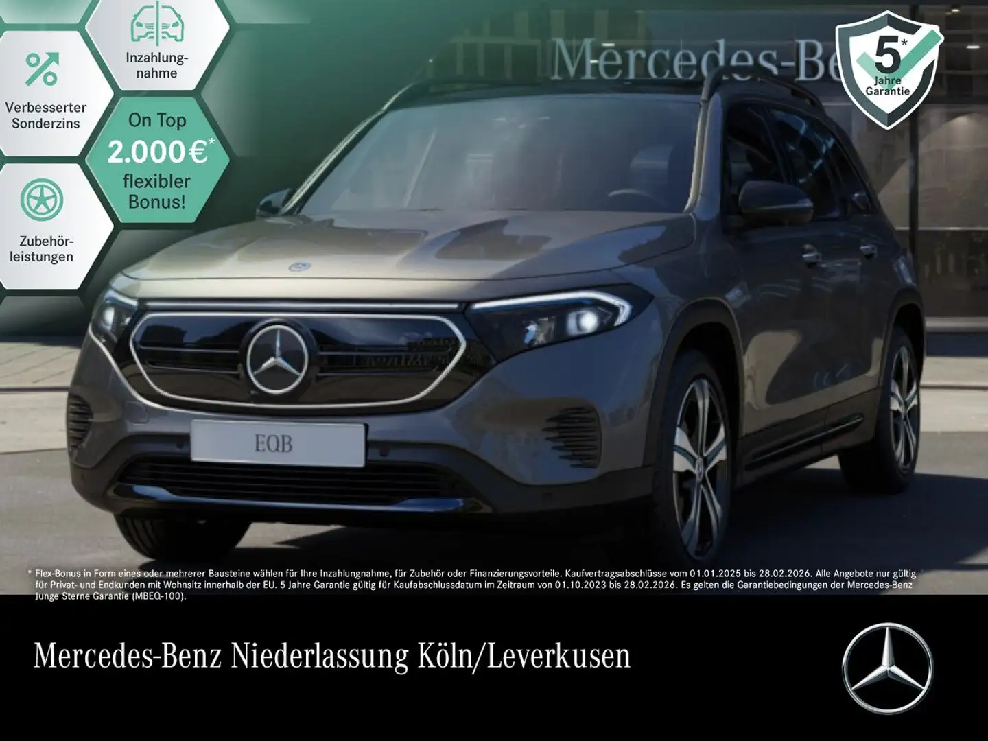 Mercedes-Benz EQB 250 ELECTRICART+NIGHT+PLUS-PAKET+PANO+360+HUD Gris - 1