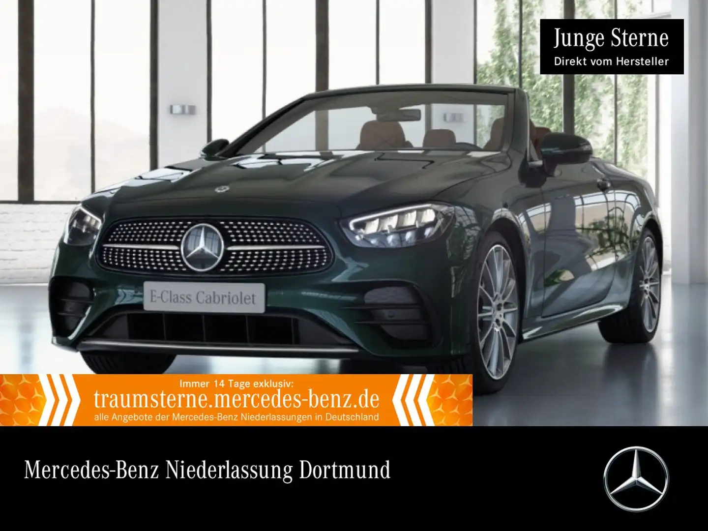 Mercedes-Benz E 300 Cabrio AMG+LED+FAHRASS+KAMERA+20"+9G Vert - 1