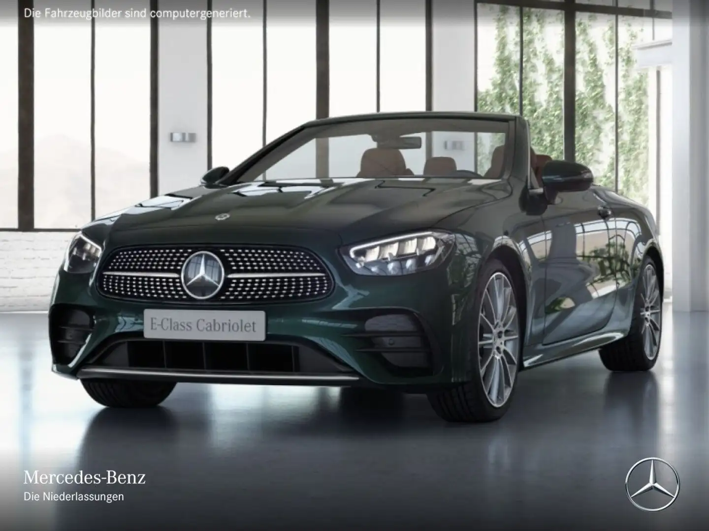 Mercedes-Benz E 300 Cabrio AMG+LED+FAHRASS+KAMERA+20"+9G Vert - 2