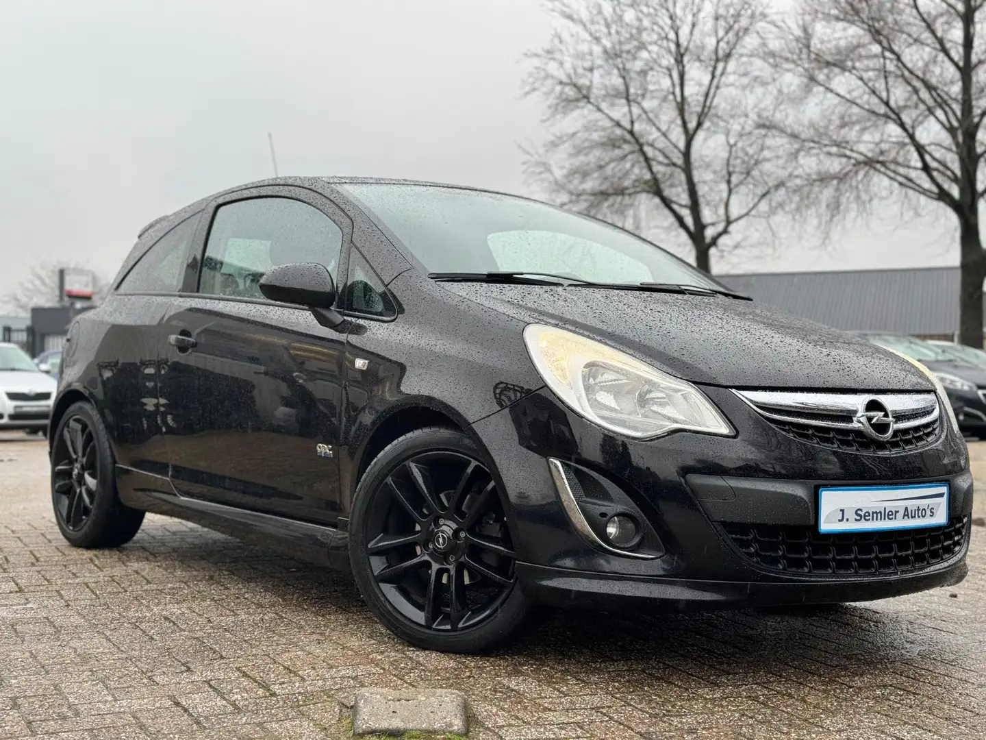 Opel Corsa 1.4-16V OPC-LINE BLACK EDITION STUUR/STOEL VERWARM Zwart - 2
