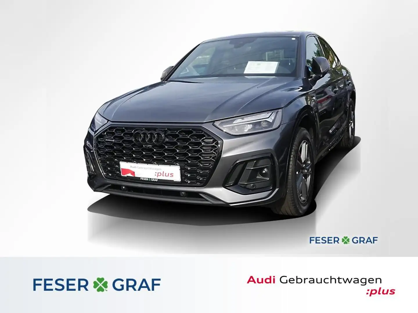 Audi Q5 Sportback 50 TDI S Line Ext AHK,R-Kamera,Navi Grau - 1