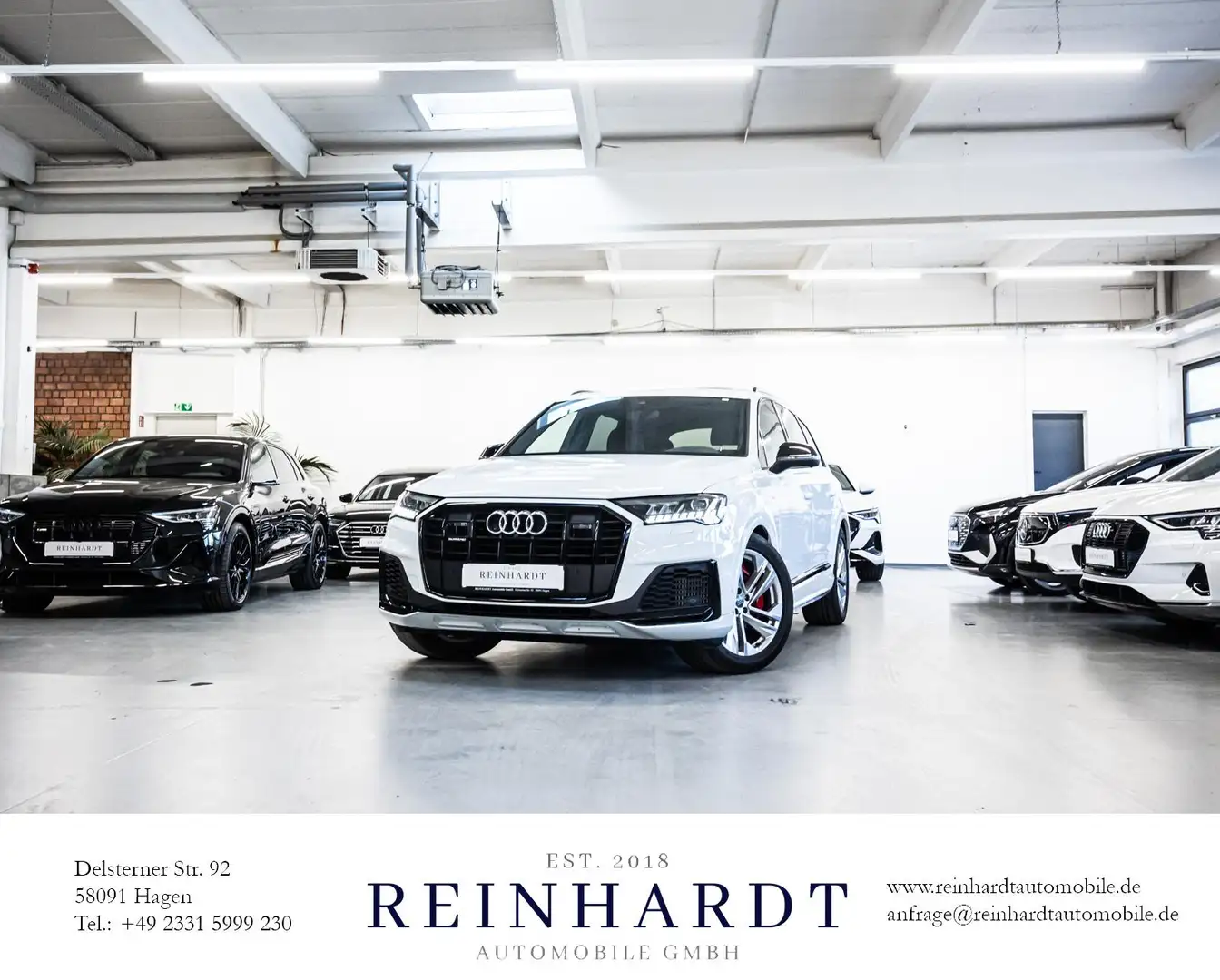 Audi Q7 60TFSIe 2x S LINE BLACK/ACC/PANO/360°/SIDE/VC Weiß - 1
