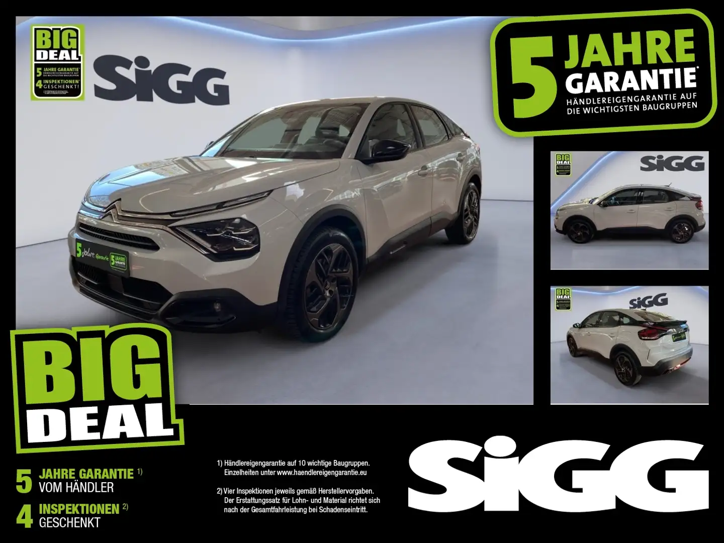 Citroen C4 1.2 PureTech 130 Plus 2xKlima Kam. KlimaA LED Bianco - 1