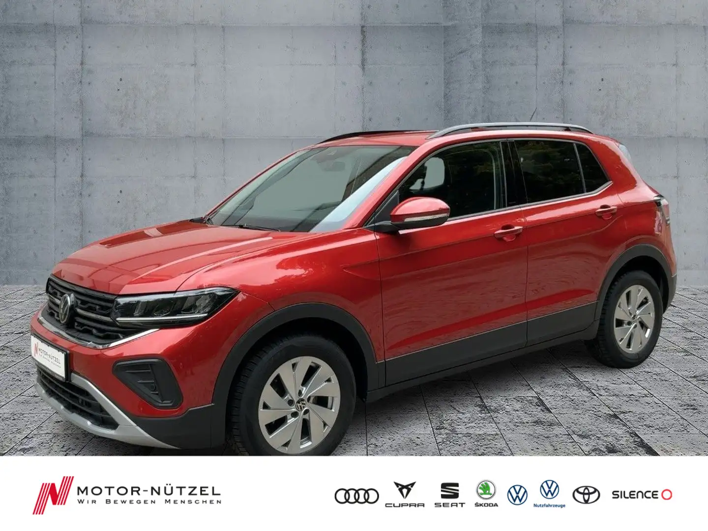 Volkswagen T-Cross 1.0 TSI LIFE 5JG+LED+NAVI+ACC+DAB+SHZ+VC Rot - 1