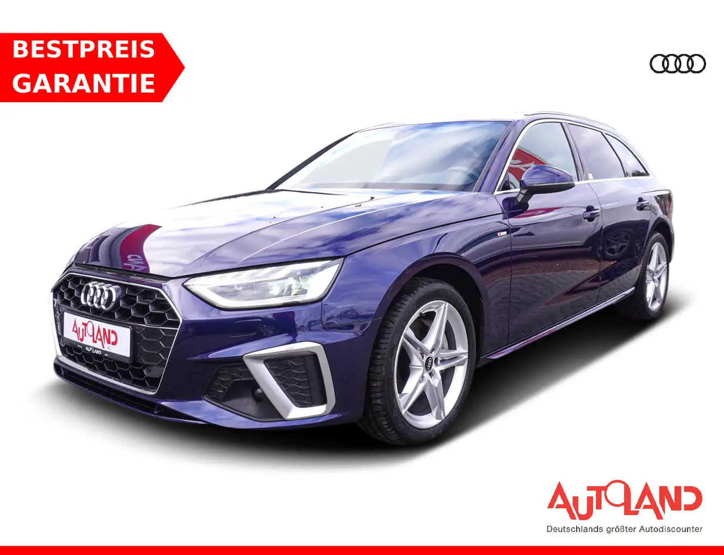 Audi A4 Avant 40 TDI S-Tronic S-Line LED Navi Keyless Blau - 1