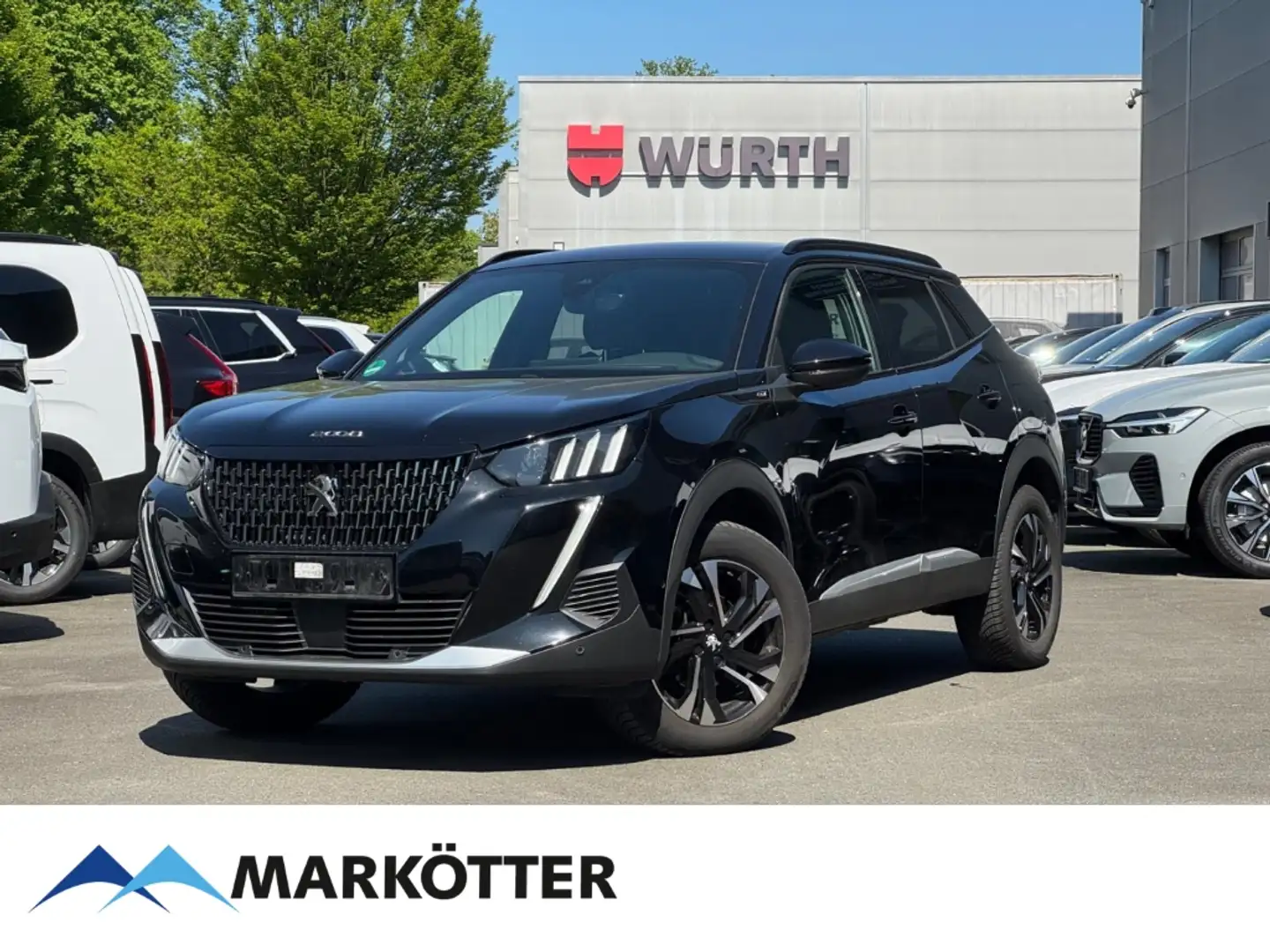 Peugeot 2008 GT 1.2 PureTech 130 EU6d BLIS/CAM/SHZ/NAVI Schwarz - 1