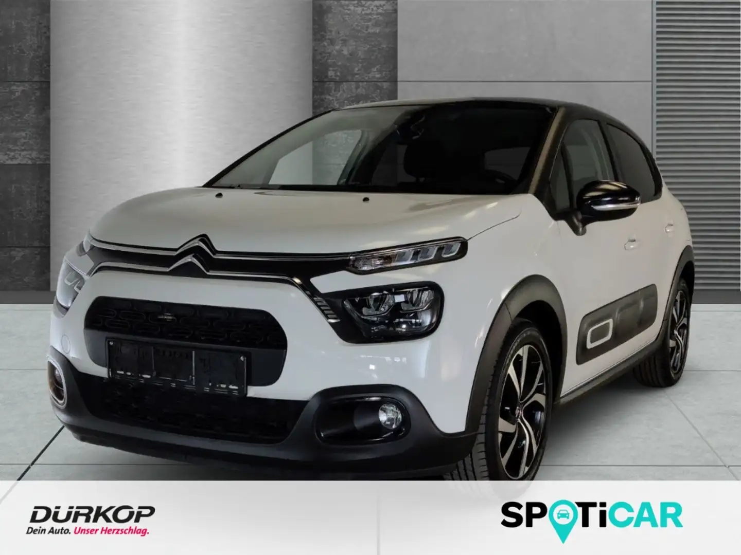 Citroen C3 1.2 PureTech 110 Shine Pack AT Navi Sitzheizung Rü Weiß - 1