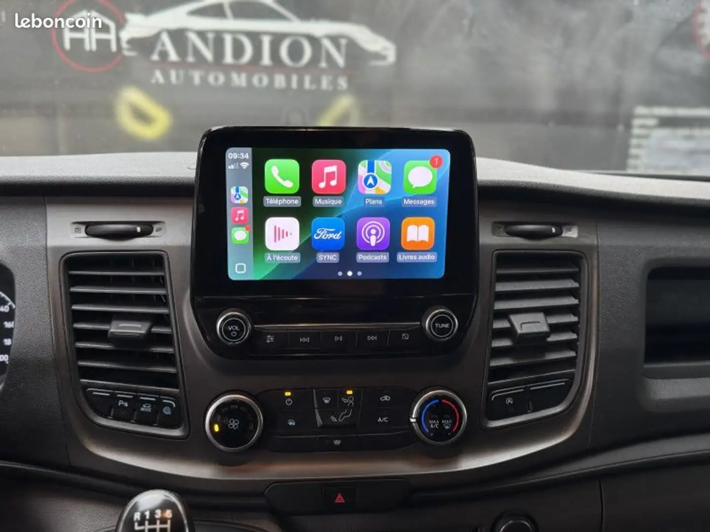 Ford Transit Custom TRANSIT FG 280 L1H2 2.0 ECOBLUE 130 HYBRID TREND BUSINESS Blanc - 2