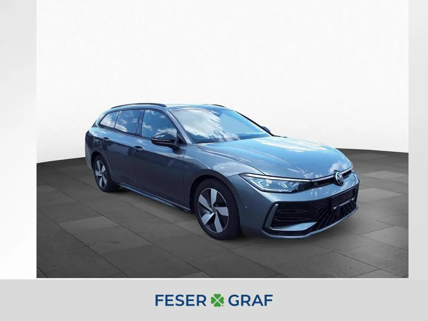 Volkswagen Passat 2.0 TDI DSG R-Line BLACK HUD NAVI KAM ACC Grau - 1