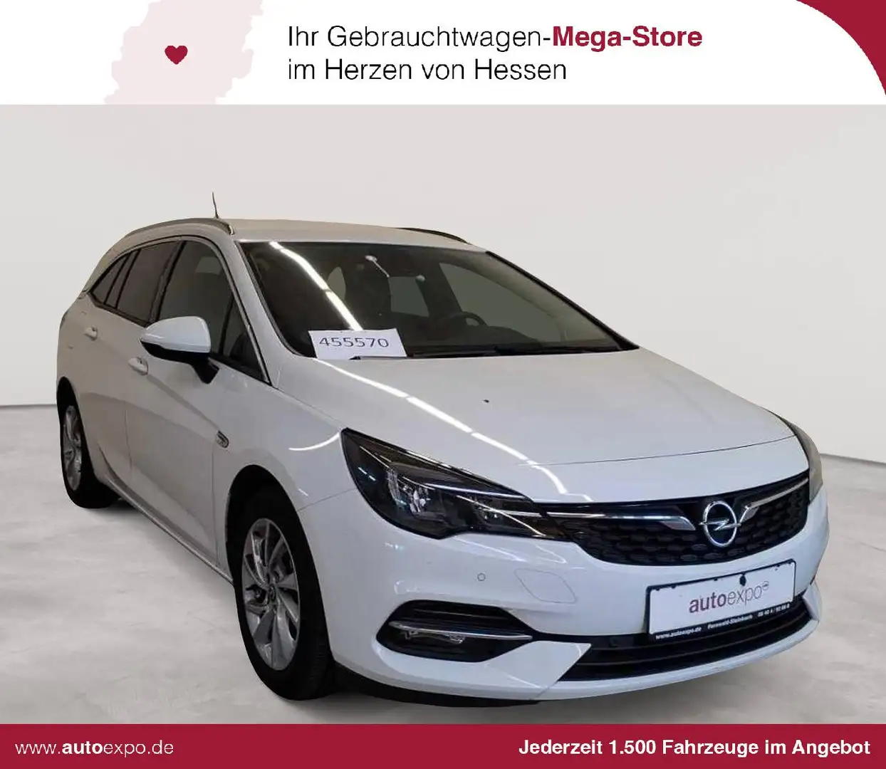 Opel Astra Astra 1.5 D ST Aut. Elegance SHZ PDC Weiß - 1