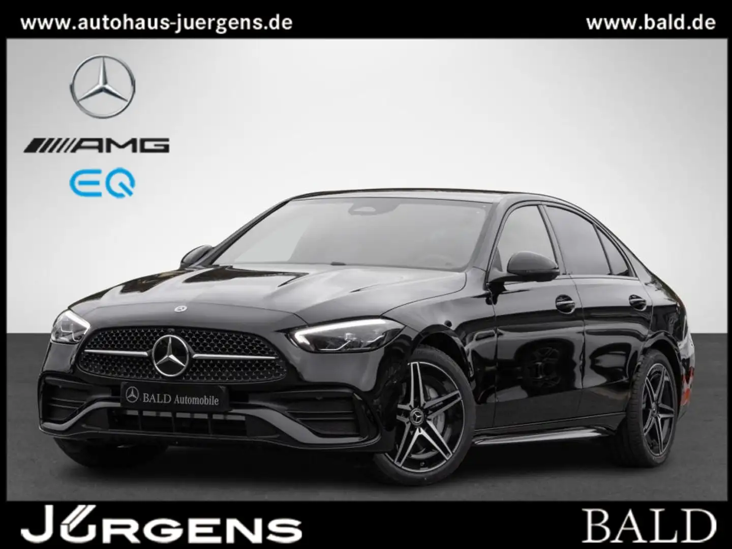 Mercedes-Benz C 200 AMG/LED/Pano/Burm3D/Memo/Totw/Night/18" Schwarz - 1