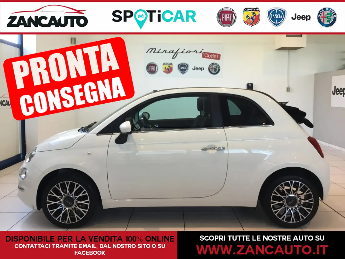 Fiat 500C 500 C 1.0 Hybrid Dolcevita MY23 Bianco - 1
