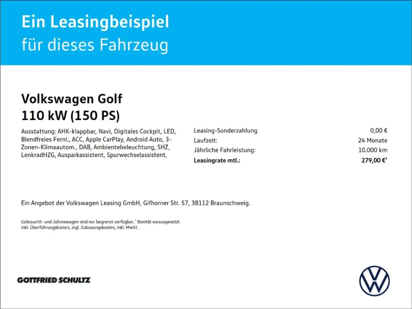 Volkswagen Golf 2.0 TDI Goal DSG NAVI AHK LED PDC SHZ KAMERA Weiß - 2