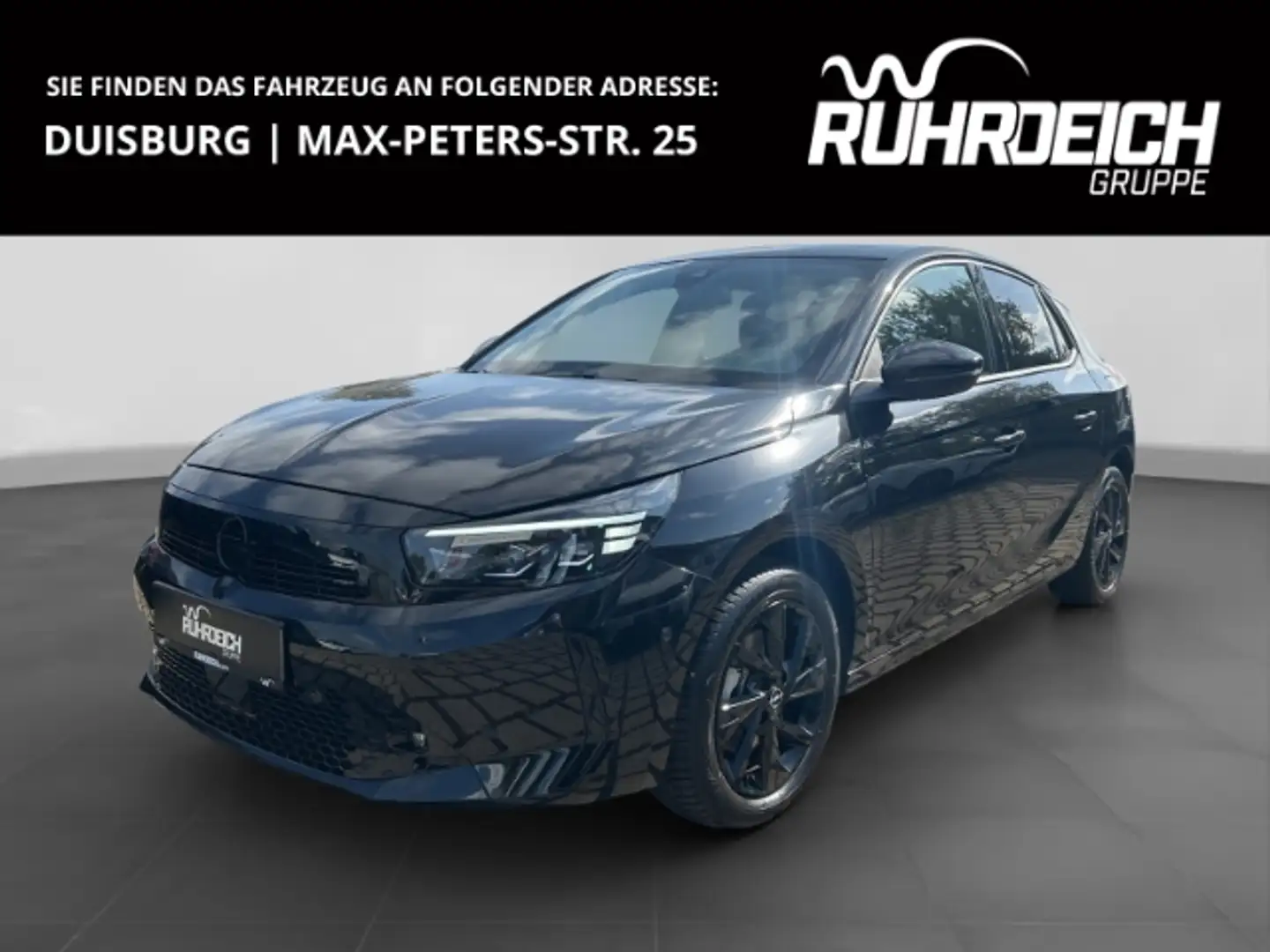 Opel Corsa F GS 1.2 Turbo NAVI+LED+PDC v/h+CAM+SITZHZG+LENKRA Zwart - 1