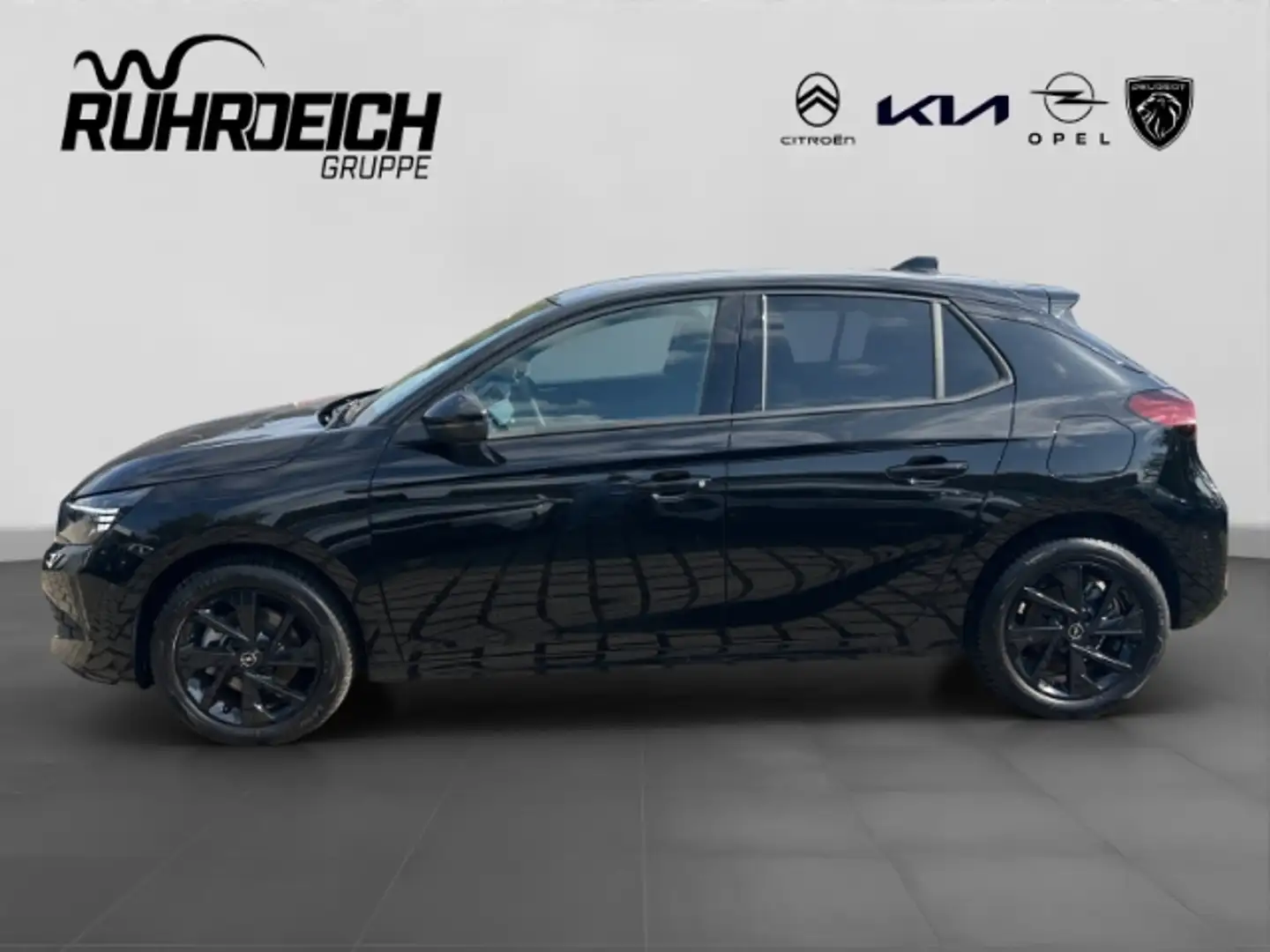 Opel Corsa F GS 1.2 Turbo NAVI+LED+PDC v/h+CAM+SITZHZG+LENKRA Zwart - 2