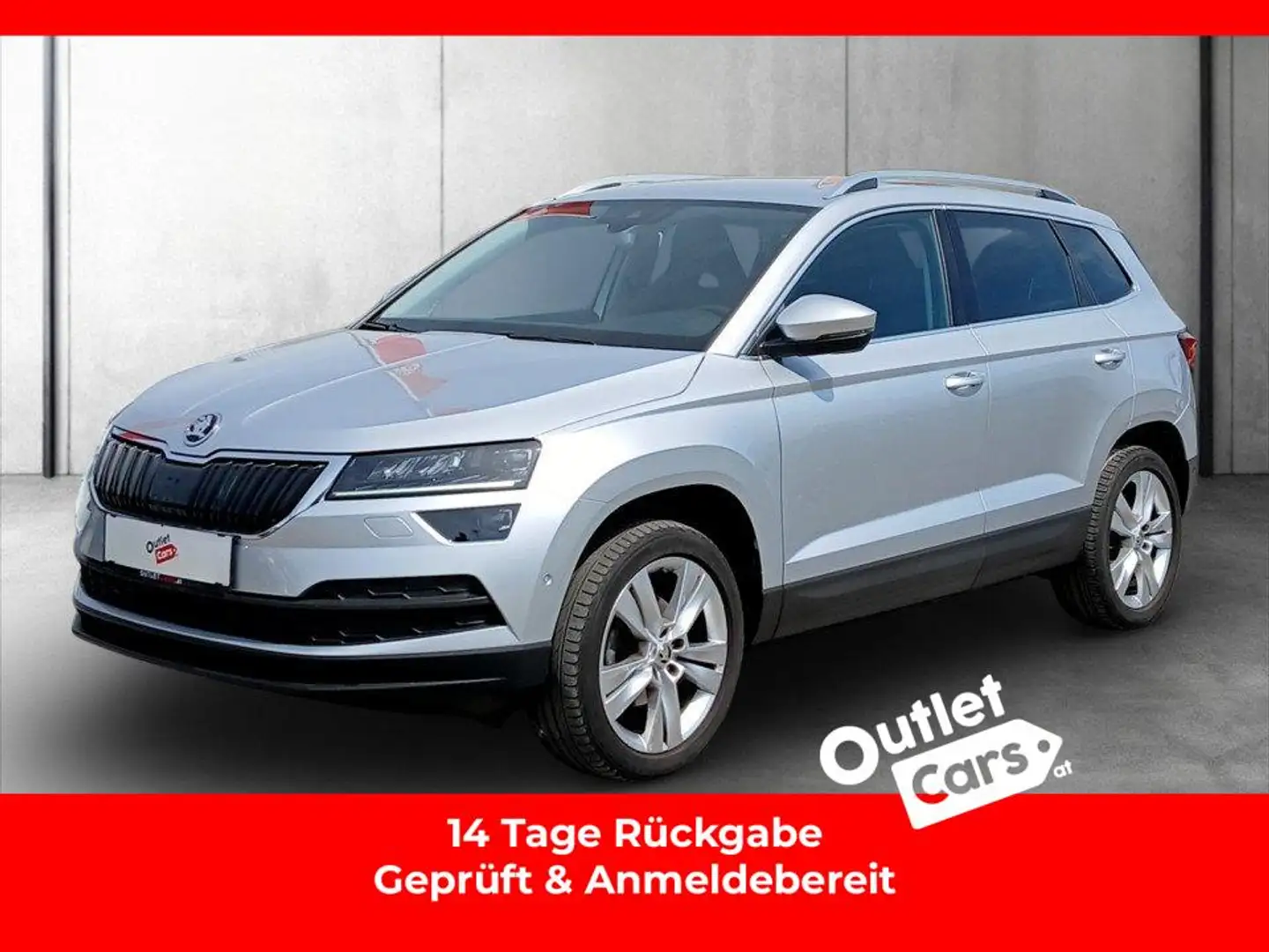 Skoda Karoq 1.6 TDI Style ASSIST+CARPLAY+LED+NAVI+RFK Silber - 1