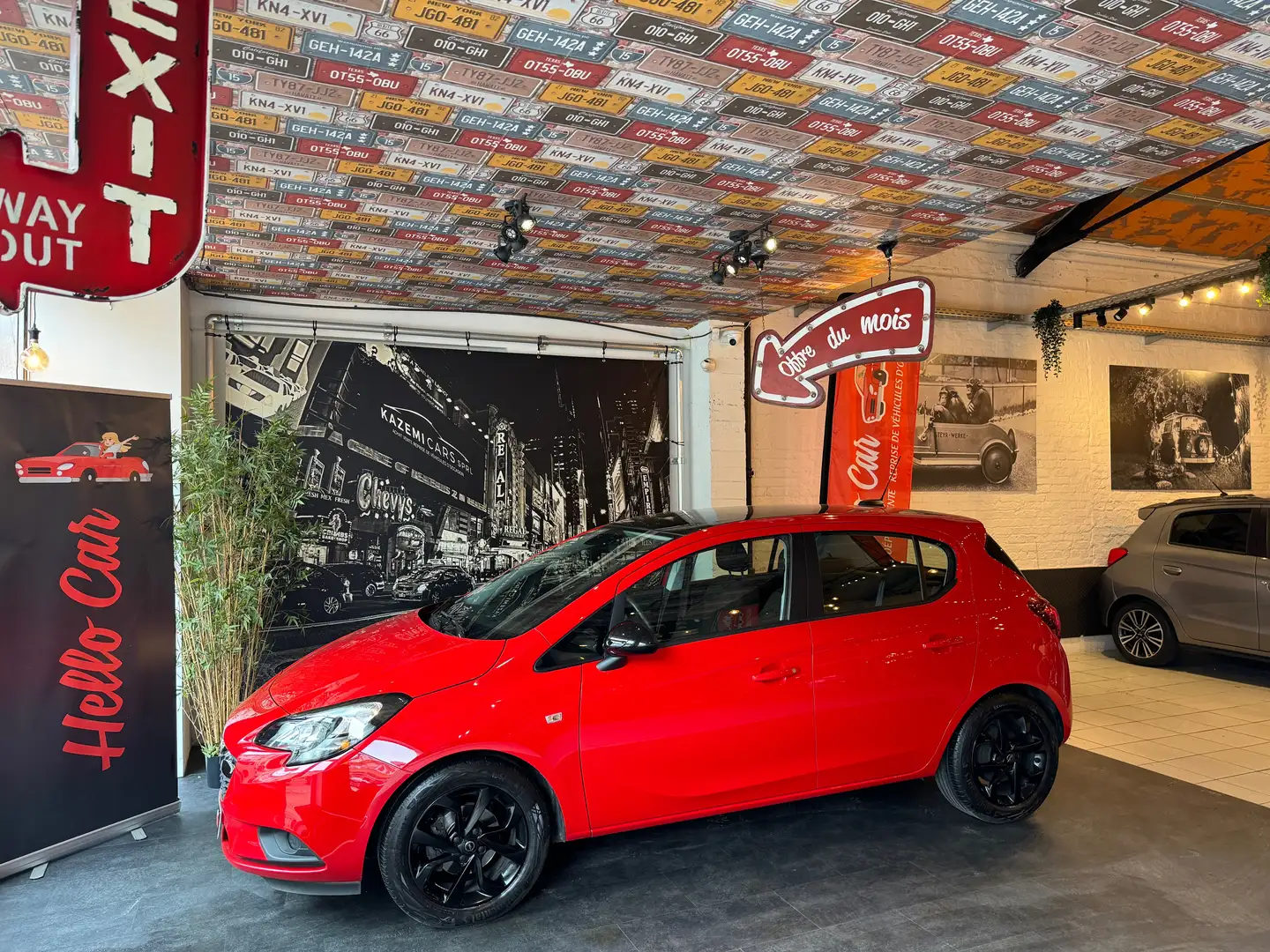 Opel Corsa 1.4i Black Edition * GPS * APPLE CARPLAY *GARANTIE Rood - 1