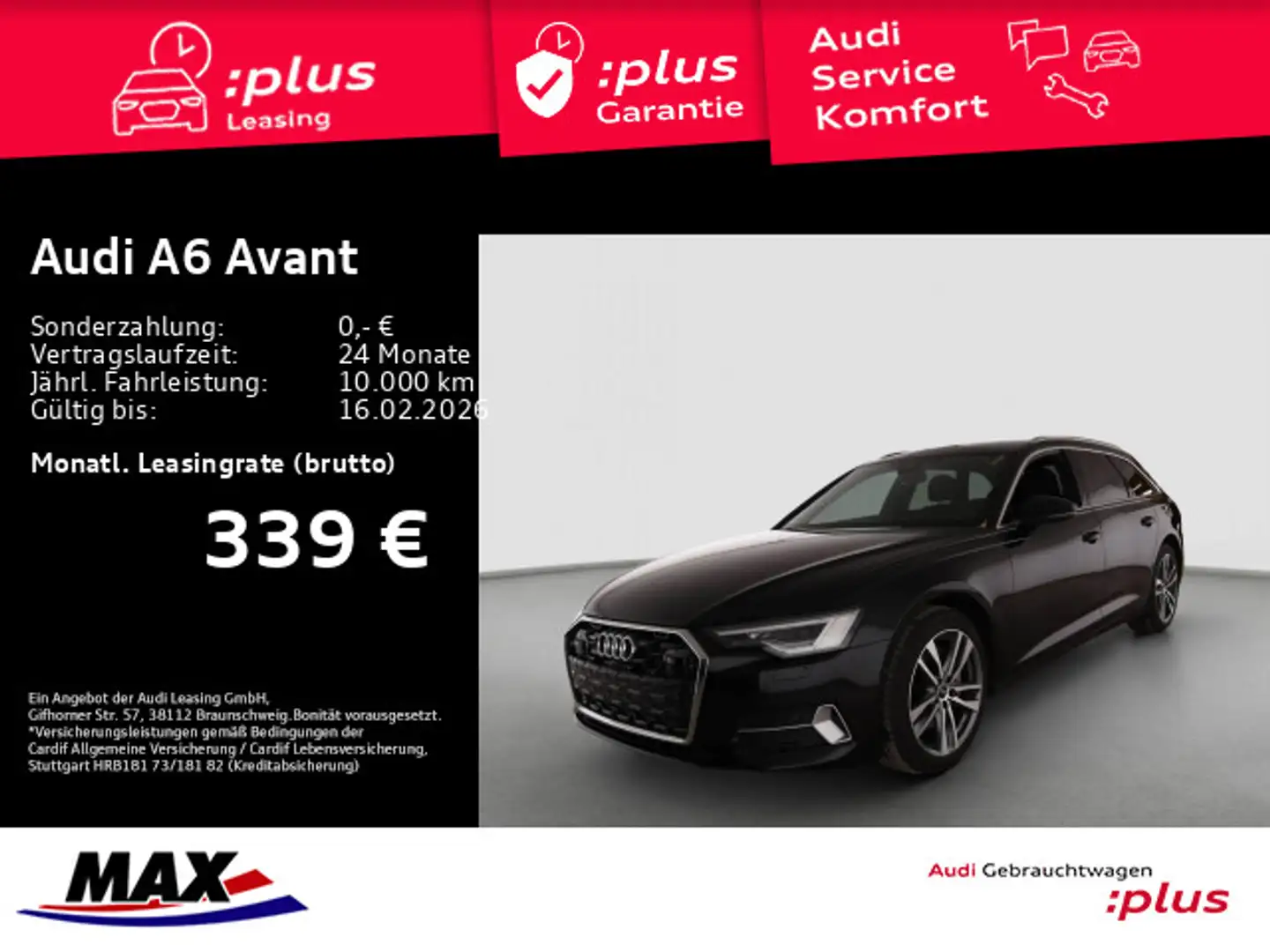 Audi A6 50 TDI QUATTRO ADVANCED MATRIX+AHK+ Schwarz - 1
