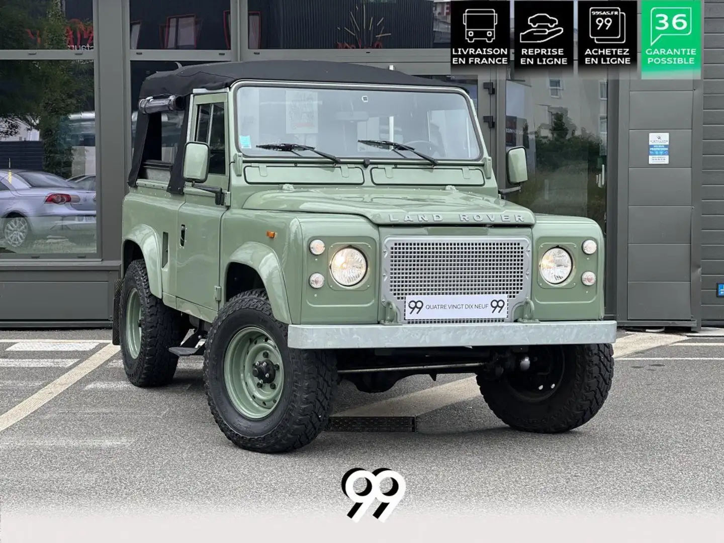Land Rover Defender 90 TURBO - 7 Places - Rénové Verde - 1
