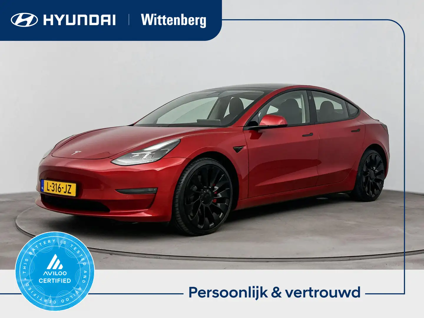 Tesla Model 3 Performance AWD 75 kWh | Uniek| 1e eigenaar | 462 Rood - 1
