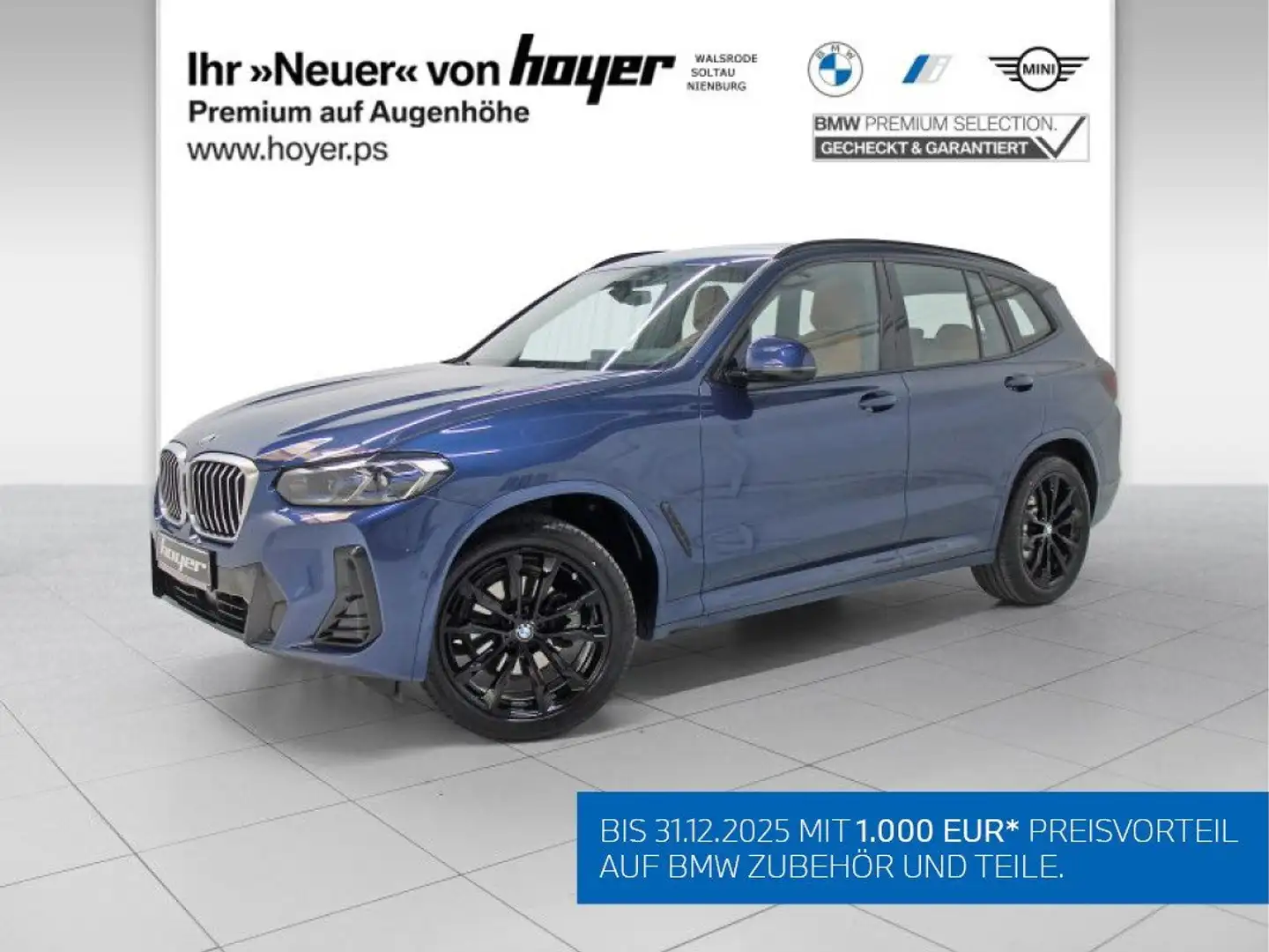 BMW X3 xDrive20d ZA M Sportpaket Head-Up HiFi DAB Blau - 1