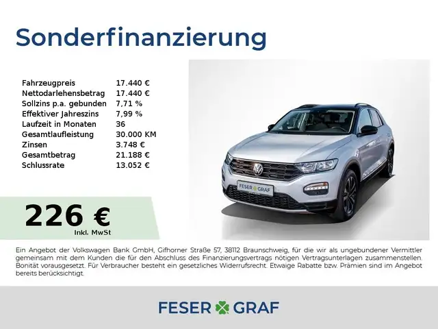 Volkswagen T-Roc 1.5 TSI Style Sitzh/elHeckkl/NAVI/ACC/DAB+