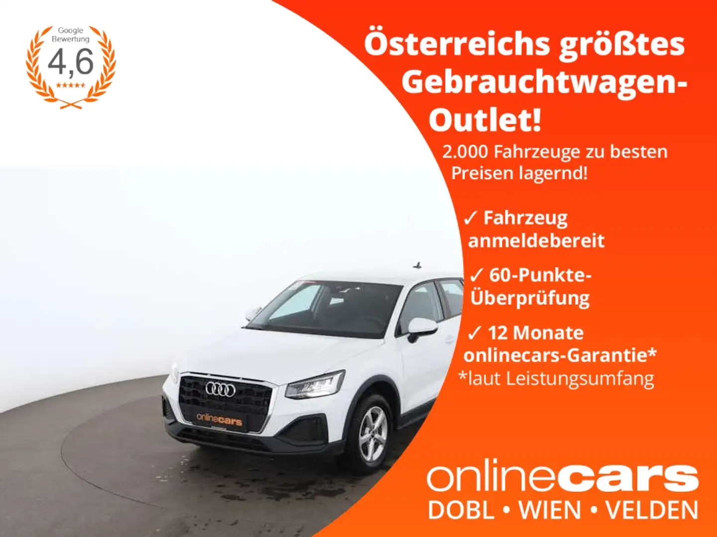 Audi Q2 30 TFSI LED KLIMA LIMITER R-KAMERA PARKHILFE Weiß - 1