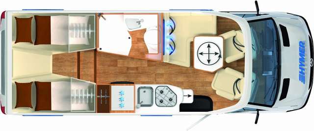 Hymer/Eriba B-Klasse MC T 580 Hubstützen, Lithium, Solar