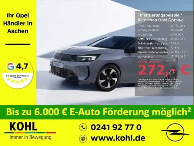 Opel Corsa-e GS 156PS 51kWh PDCv+h Klimaautom Allwetter Rückfah
