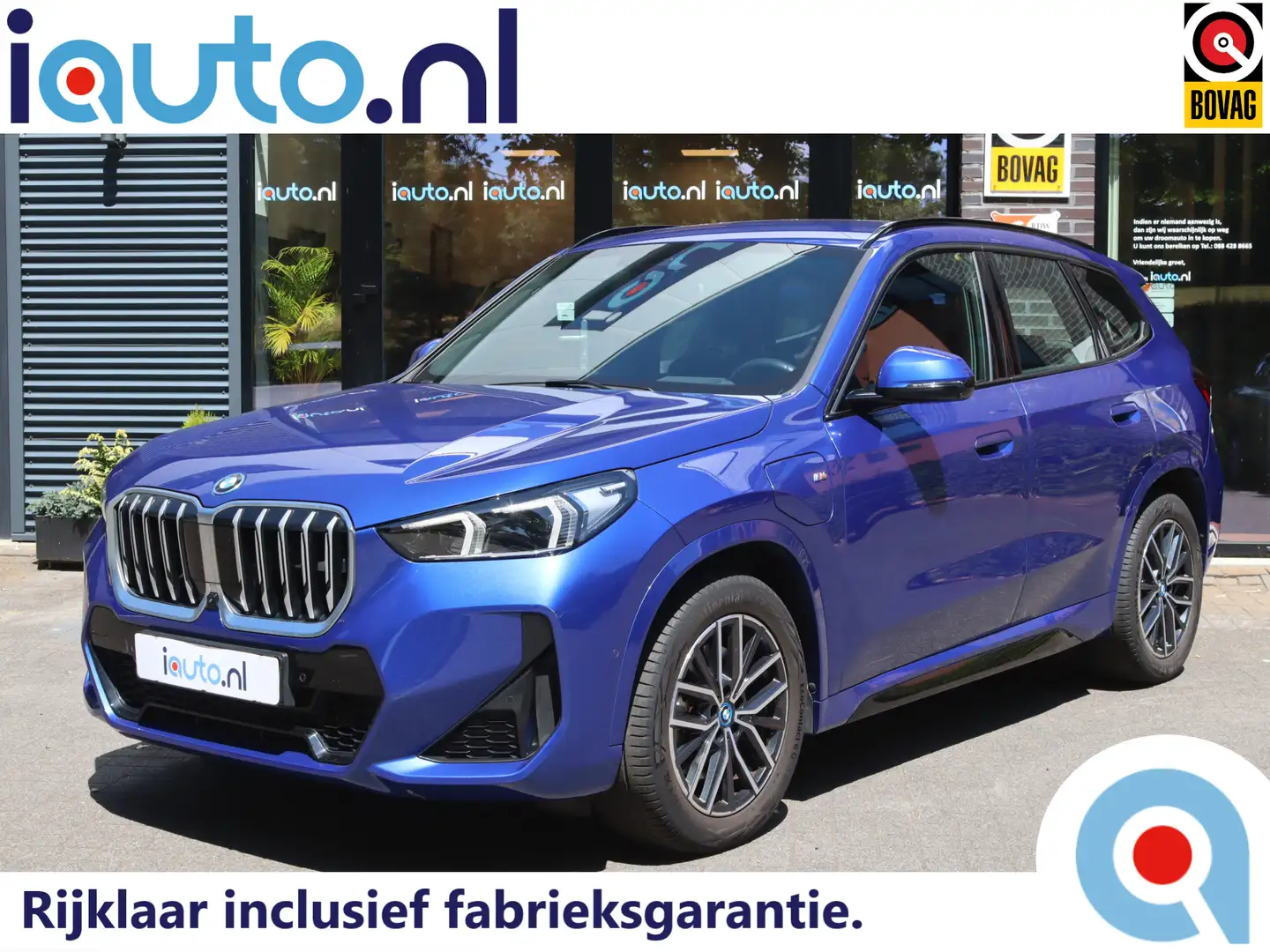 BMW X1 xDrive30e M-Sport Leder/360/Head-up/Keyless/HK/ACC Blauw - 1