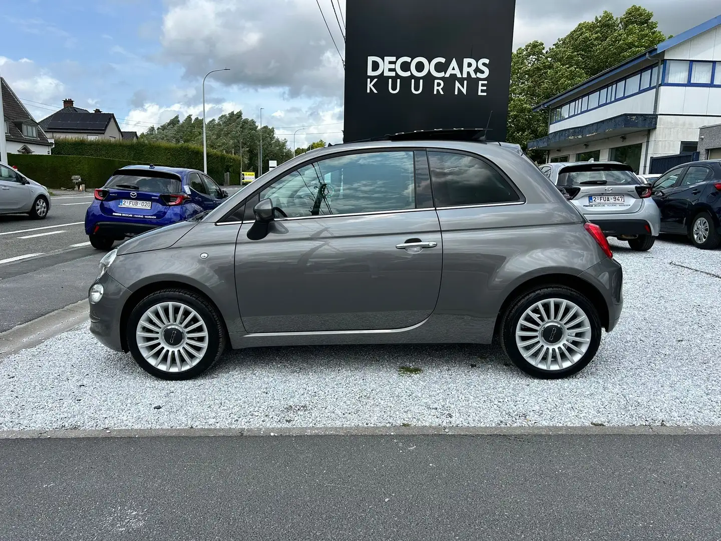 Fiat 500 1.2i Navi/ Carplay/ AutoAirco/ Open Dak/ DAB Gris - 2