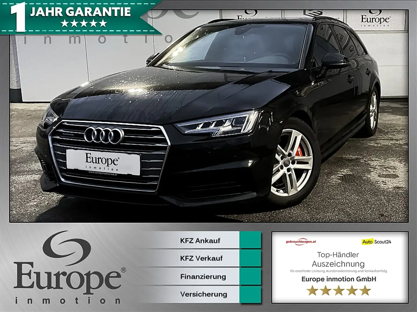 Audi A4 Avant 3,0 TDI quattro S Line/Matrix/Pano/Bluetooth Schwarz - 1