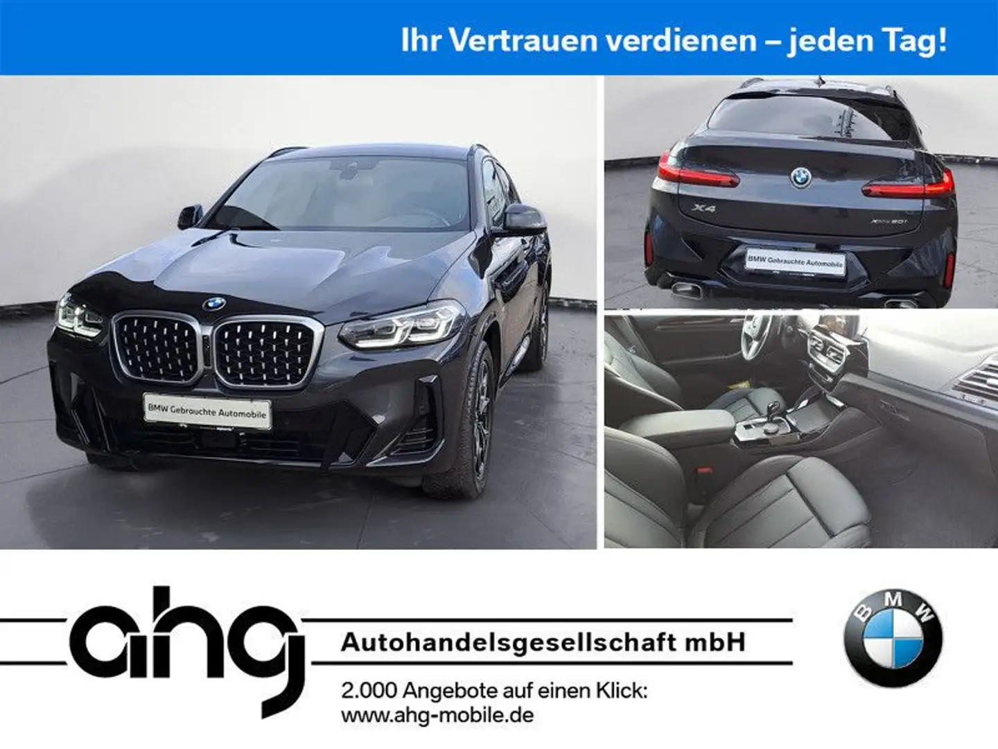 BMW X4 xDrive20i M SPORT AHK Parking Assistant Plus Grau - 1