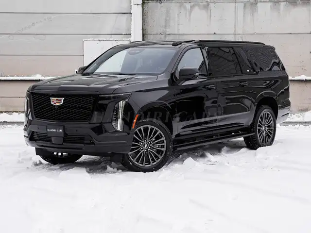Cadillac Escalade 2026 ESV Sport Platinum € 131000 +DCK CONSOLE REFRIGERATOR + 22 INCH 18 SPOKE ALLOY WITH AFTER MIDNIGHT FINISH