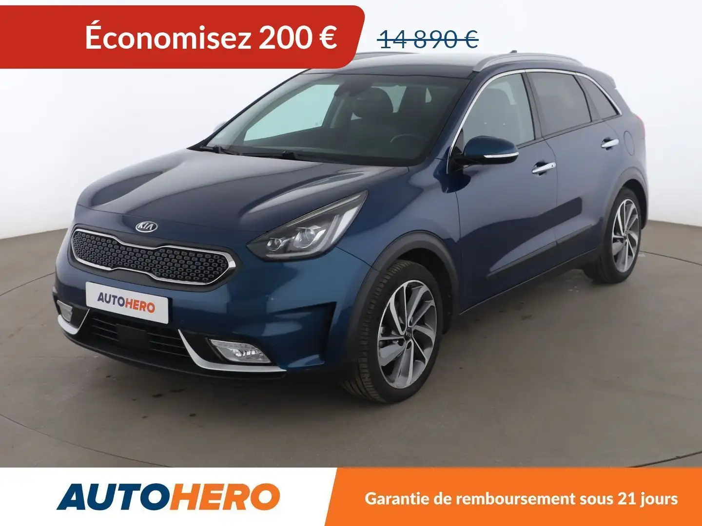 Kia Niro 1.6 GDi ISG Hybride Premium DCT6 Bleu - 1