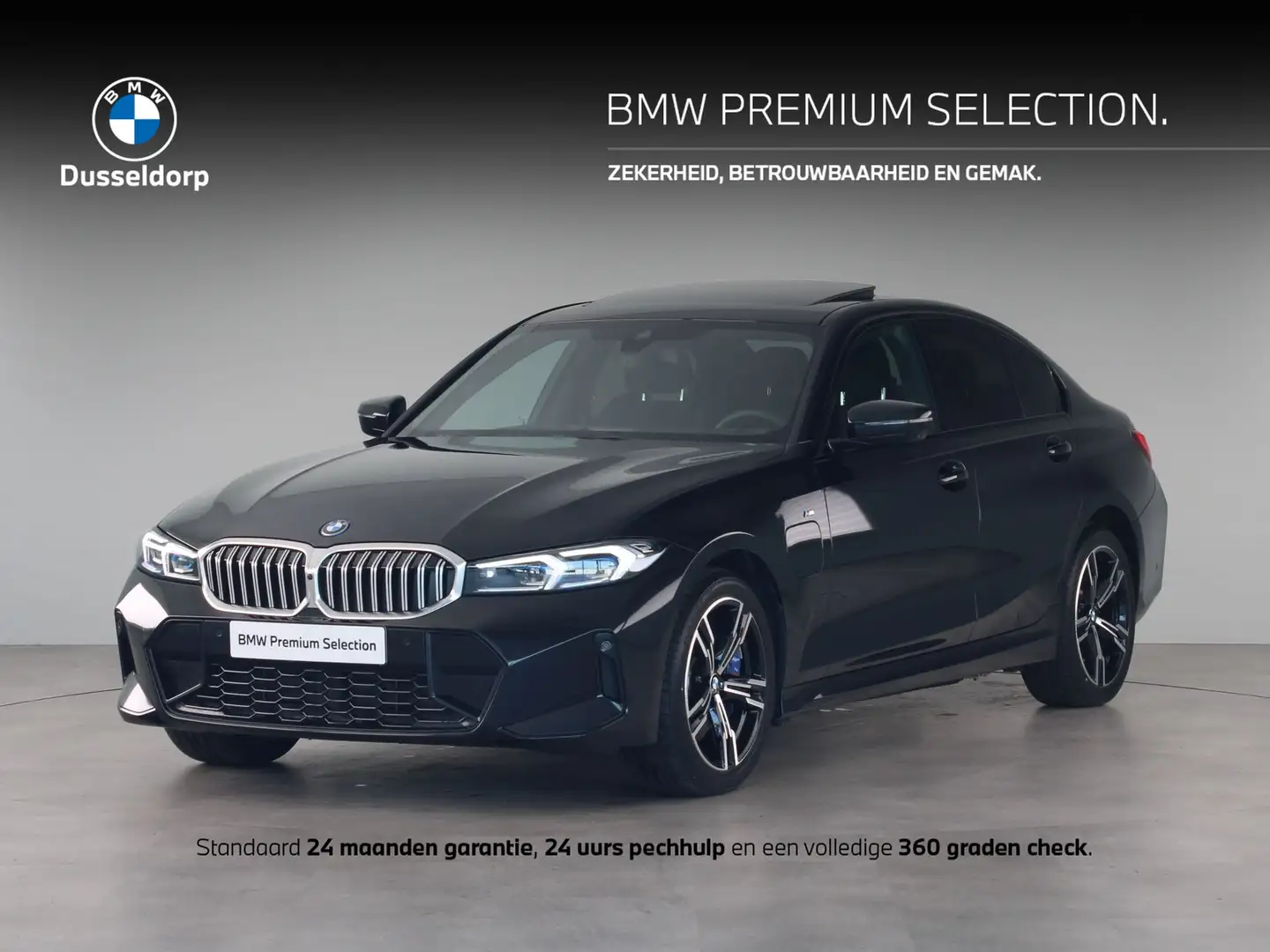 BMW 330 3 Serie 330e Sedan Noir - 1